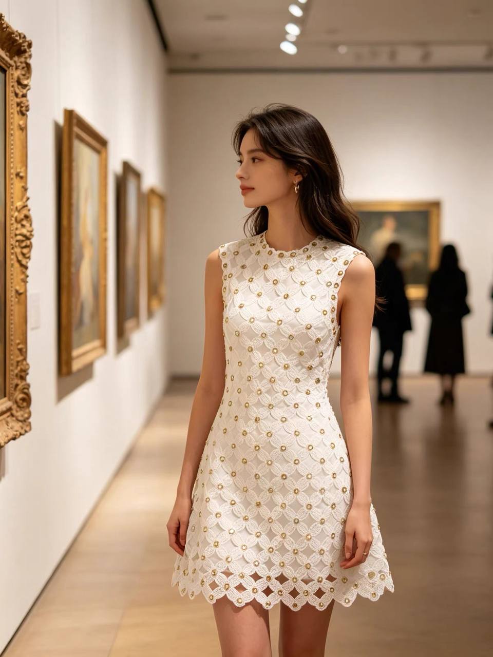 Mila Mirror Lace Mini Dress