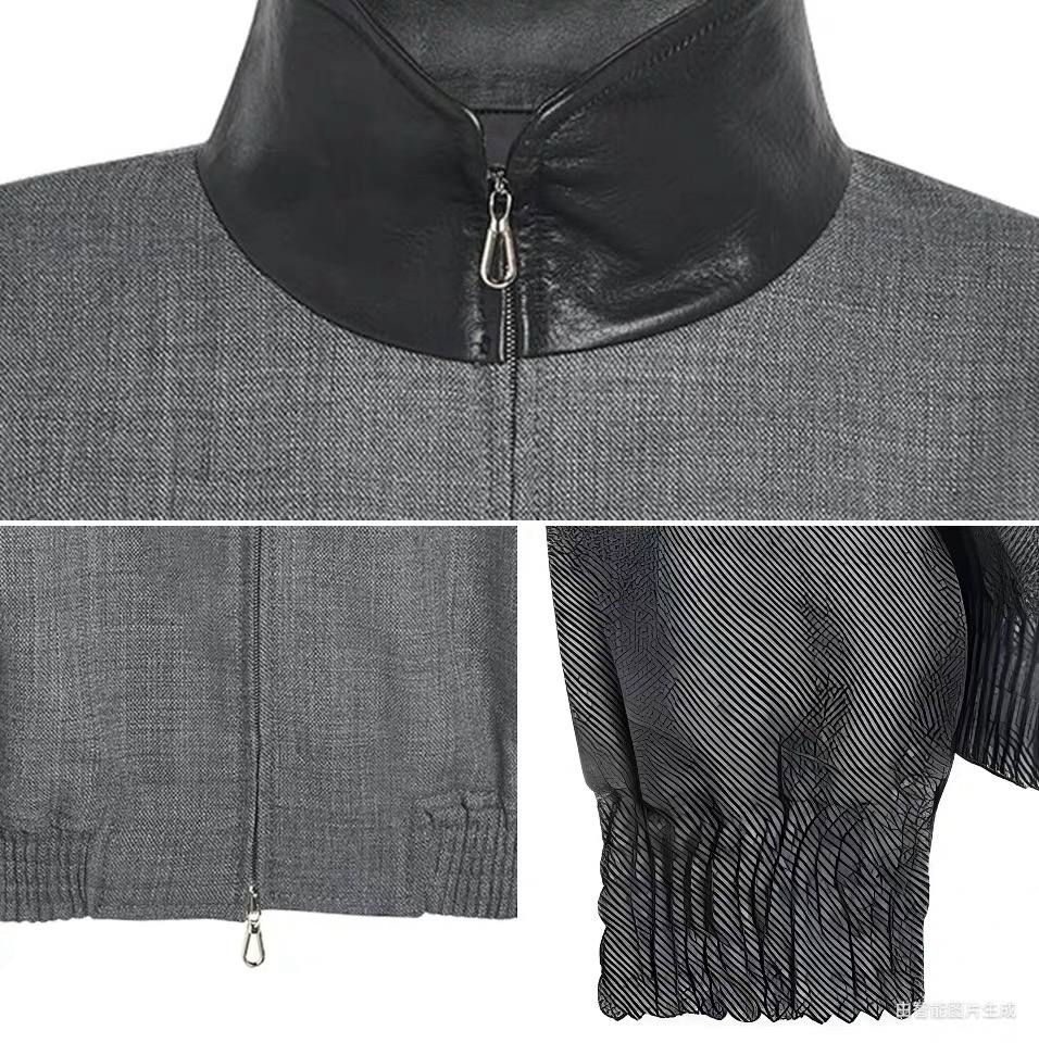 Contrast Collar Bomber Jacket
