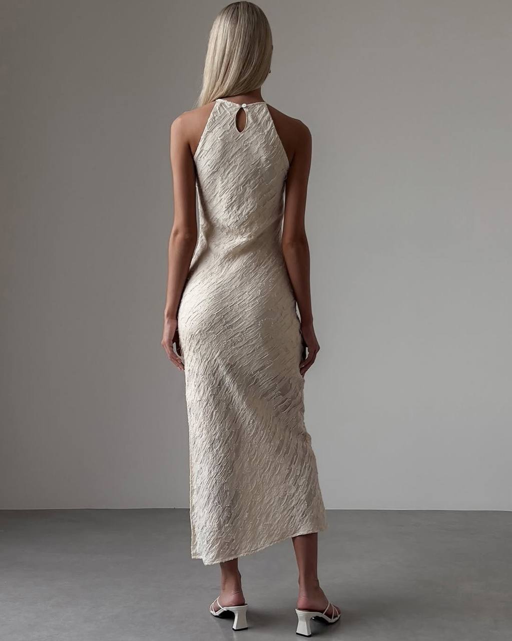 Aurelia Floral Appliqué Maxi Dress