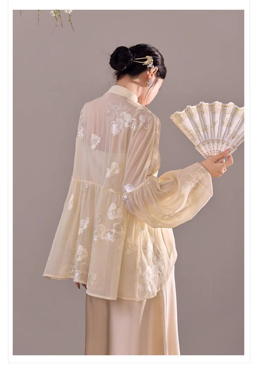 Elowen Embellished Kimono Blouse