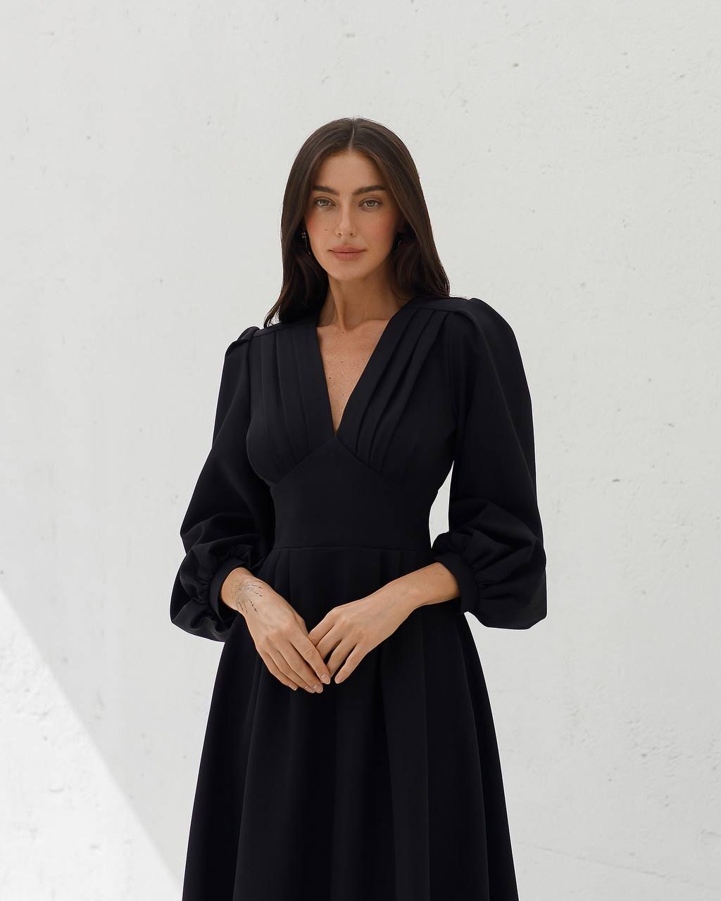 Gloria Midi Dress Black