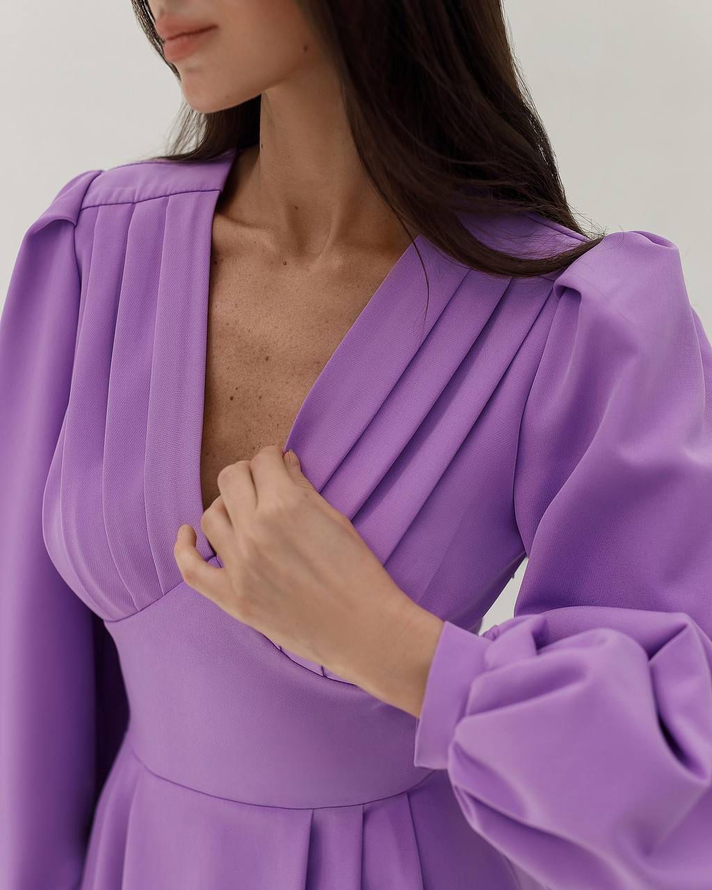 Gloria Midi Dress Purple