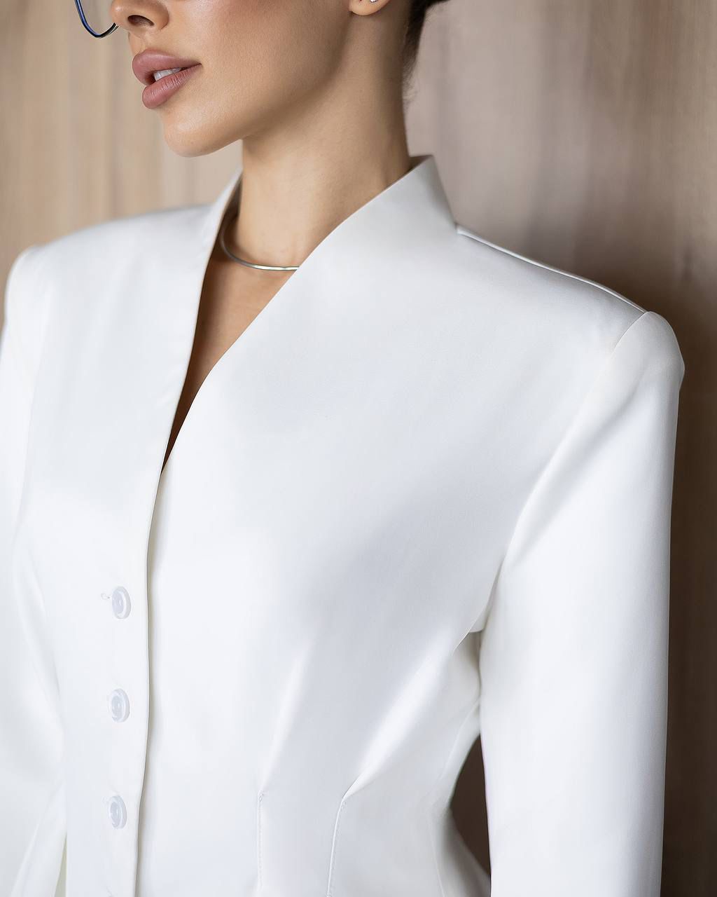 Structured Mini-Length Jacket and Skirt Set