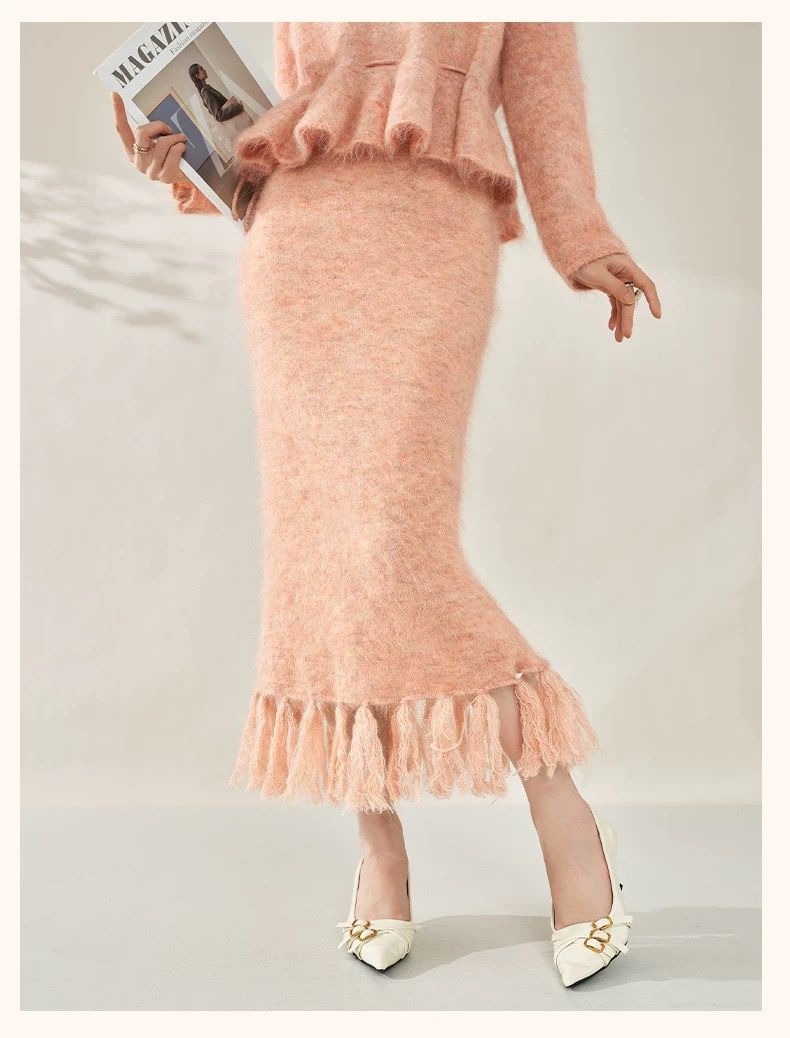 Peach Soft Knit Set