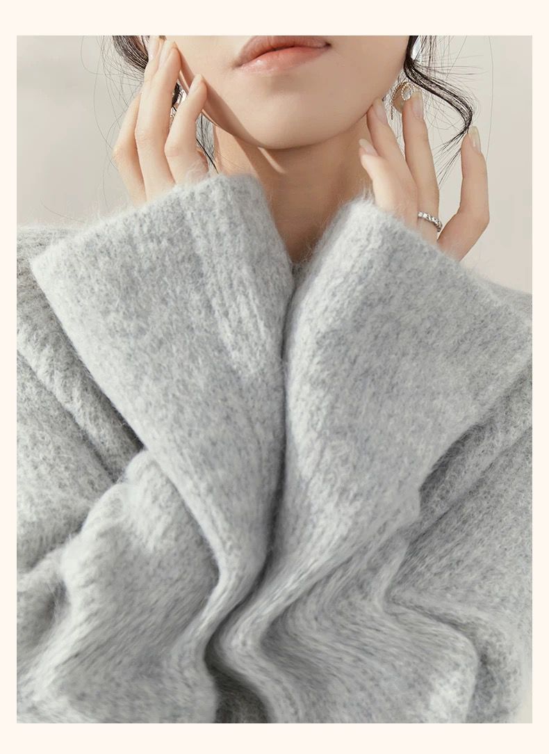 Grey Bloom Knit Set