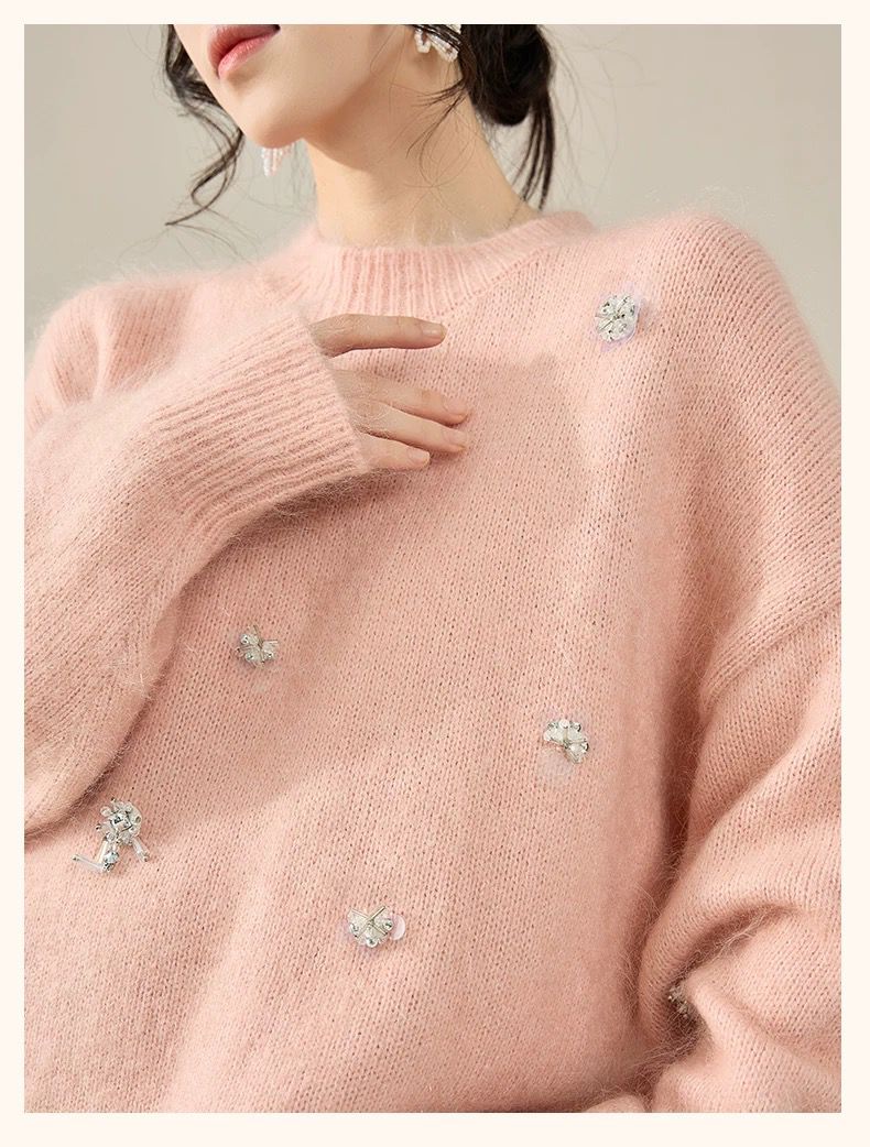 Blush Crystal Knit Set