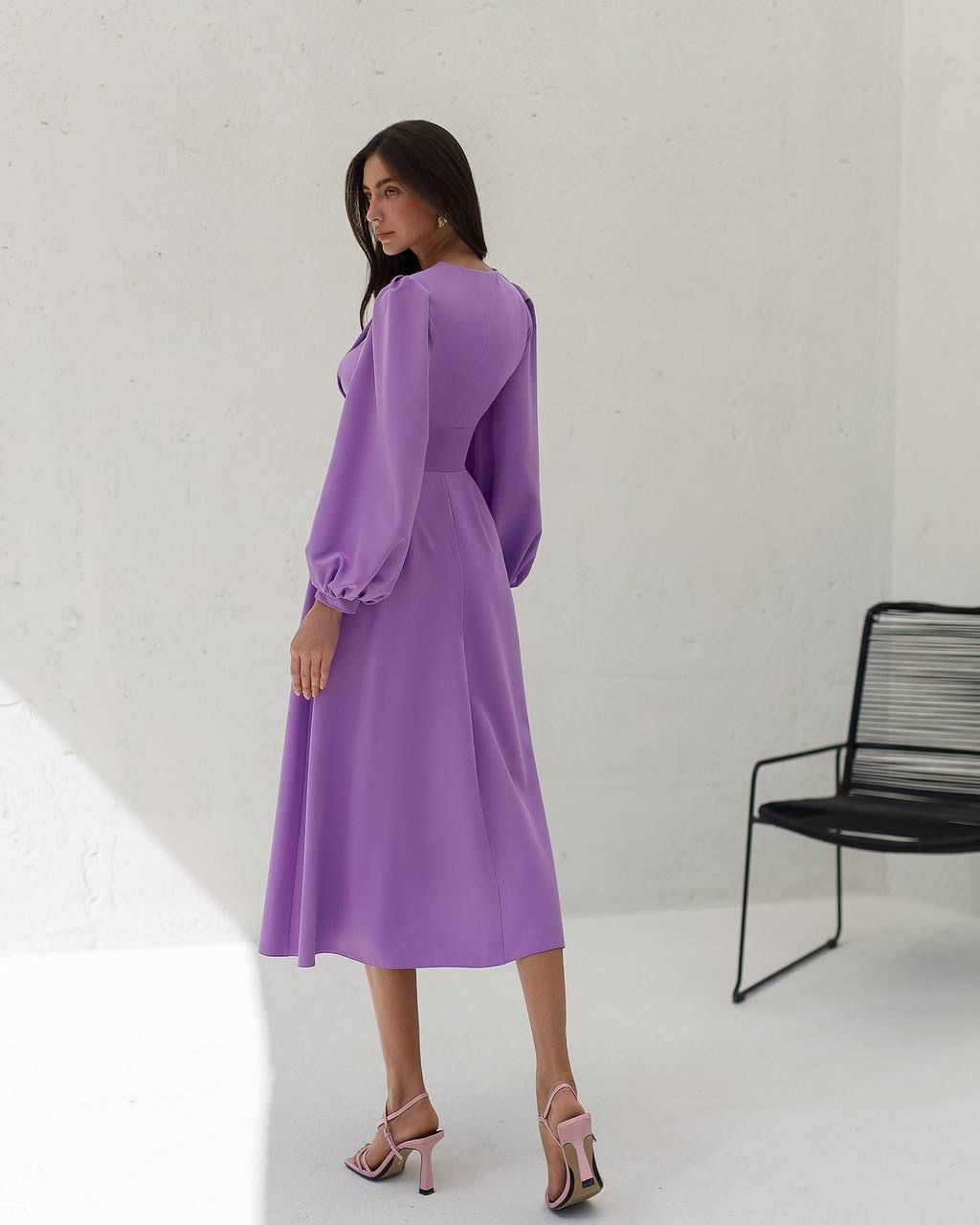 Gloria Midi Dress Purple