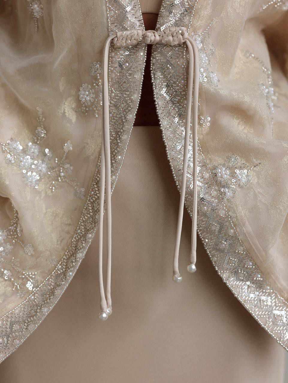 Embroidered Organza Kimono