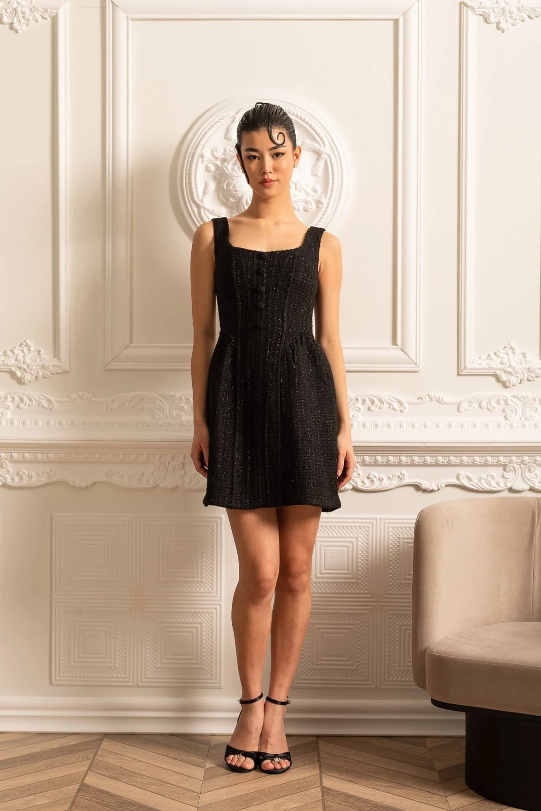 Elara Mini Dress Black
