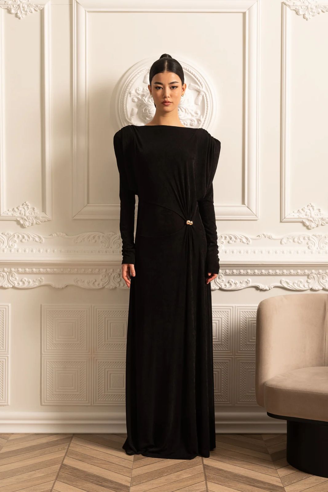 Сукня Noir Halo з драпіруванням