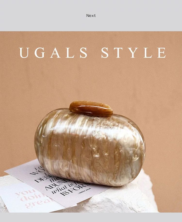 UGALS Marble Glow Clutch