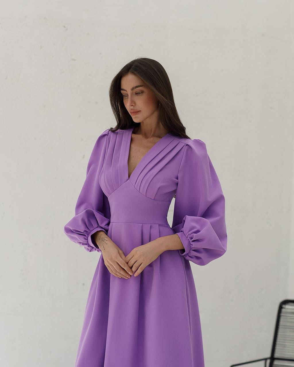 Gloria Midi Dress Purple