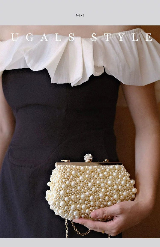 حقيبة يد فقاعية لؤلؤية من يوغالز