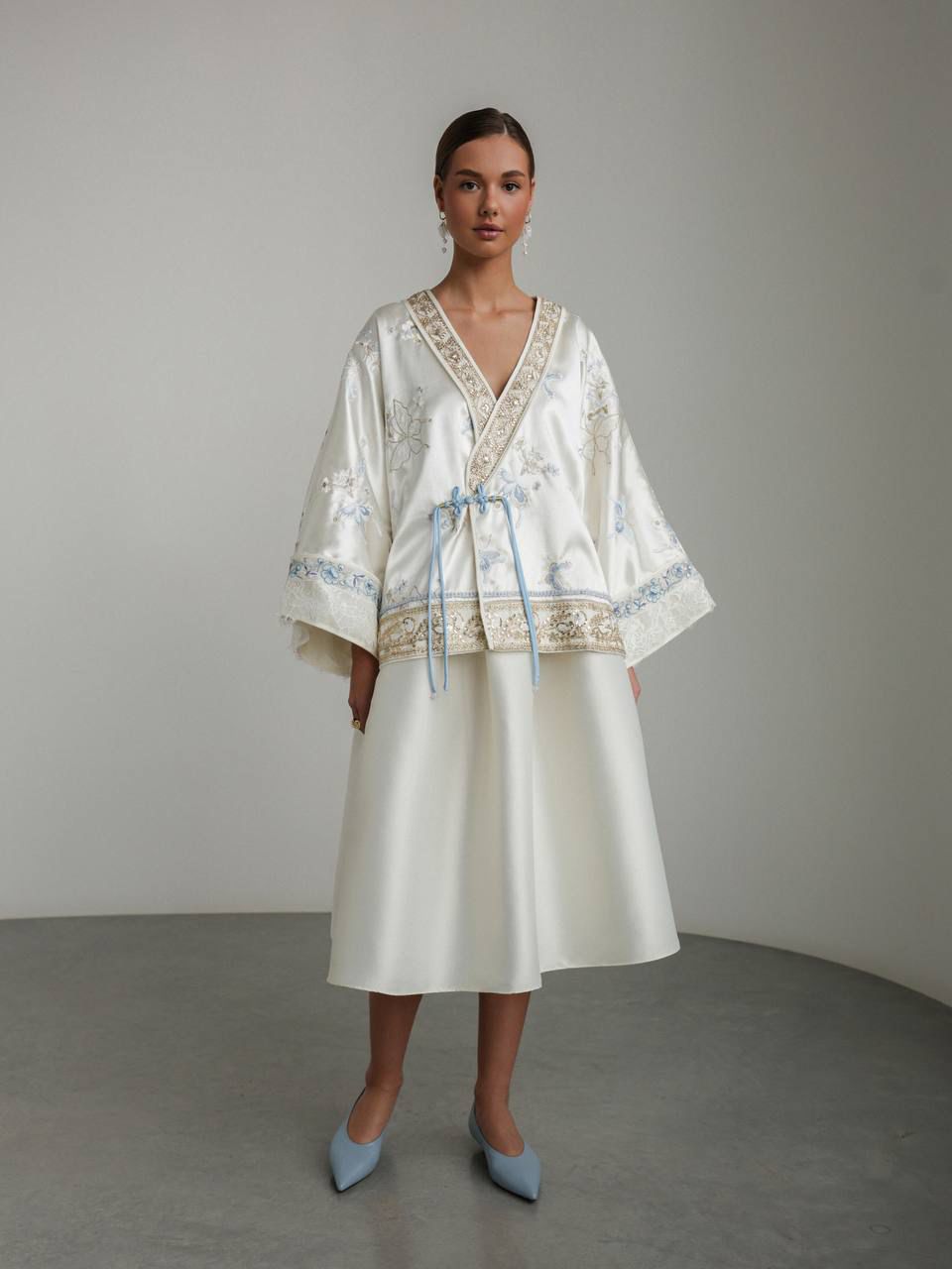 Embroidered Silk Kimono