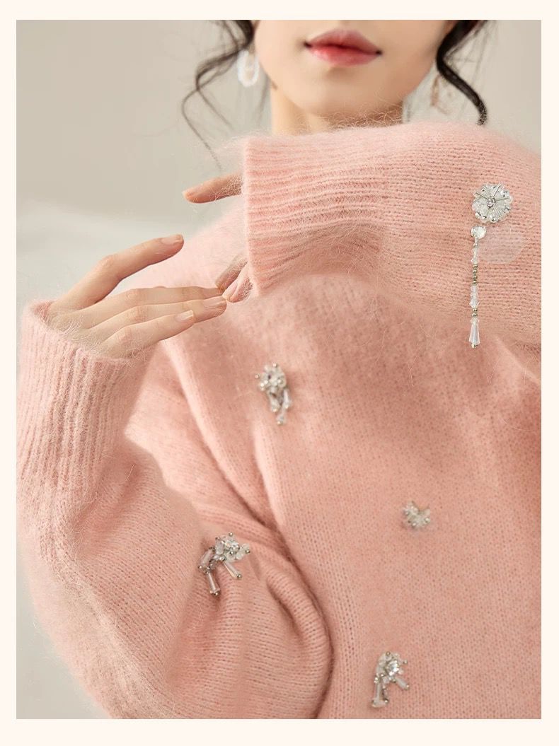 Blush Crystal Knit Set