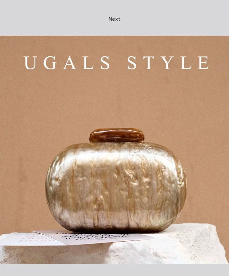 UGALS Marble Glow Clutch