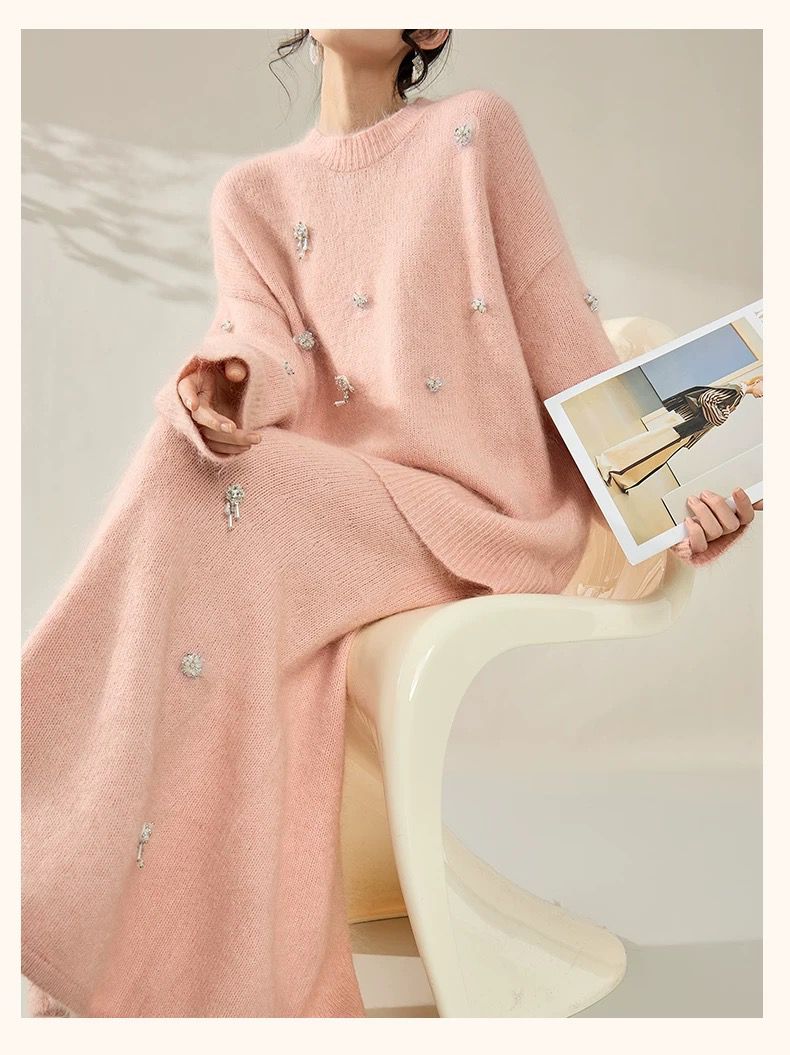 Blush Crystal Knit Set