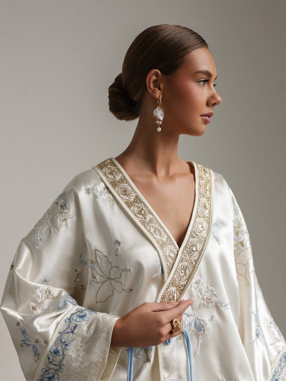 Embroidered Silk Kimono
