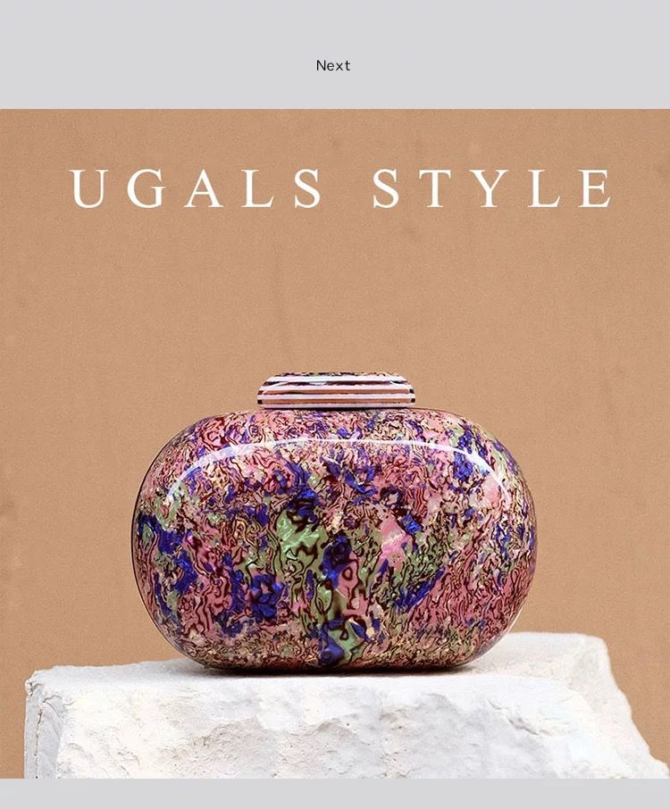 Клатч UGALS Marble Glow