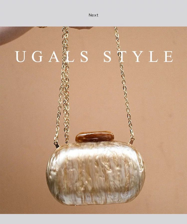 UGALS Marble Glow Clutch