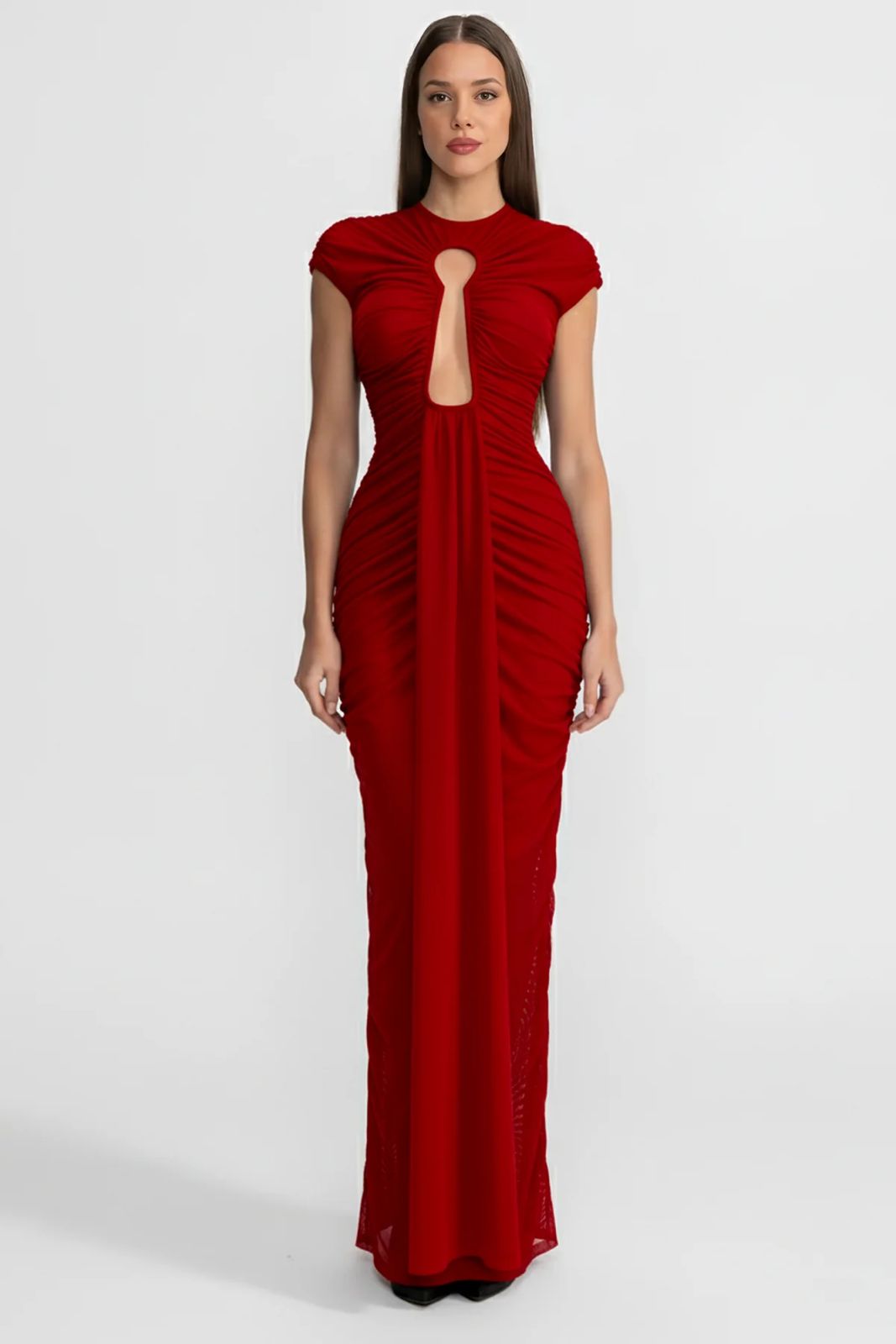 Ravelle Long Dress Red